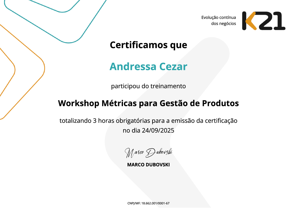 Certificado K21